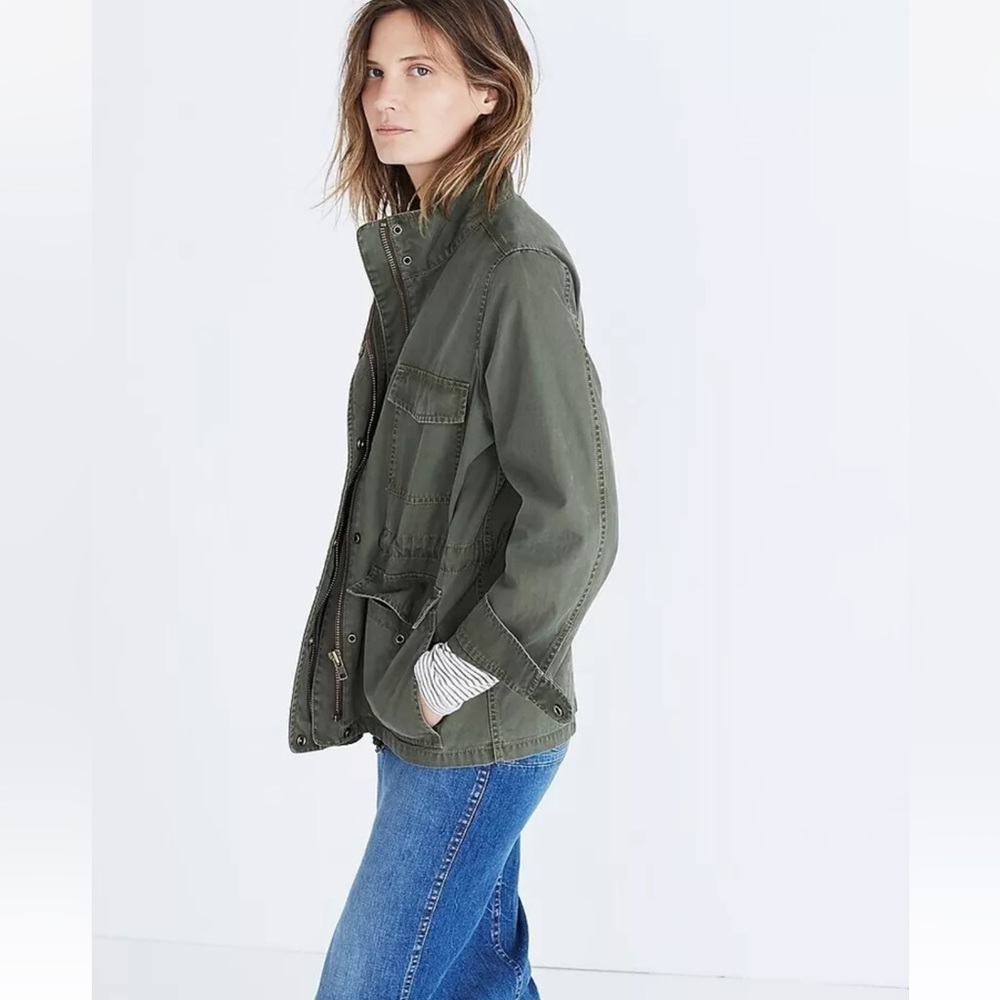 NEW MADEWELL Surplus Military Jacket Foliage Green Size Large 100% Heavy Cotton